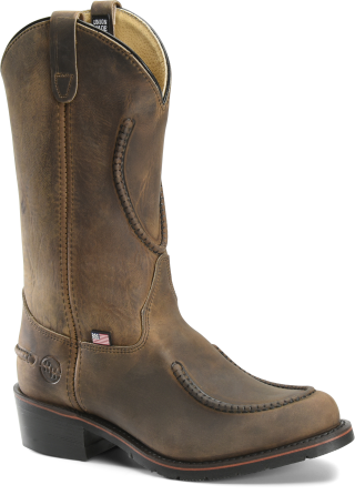 double h lace up work boots