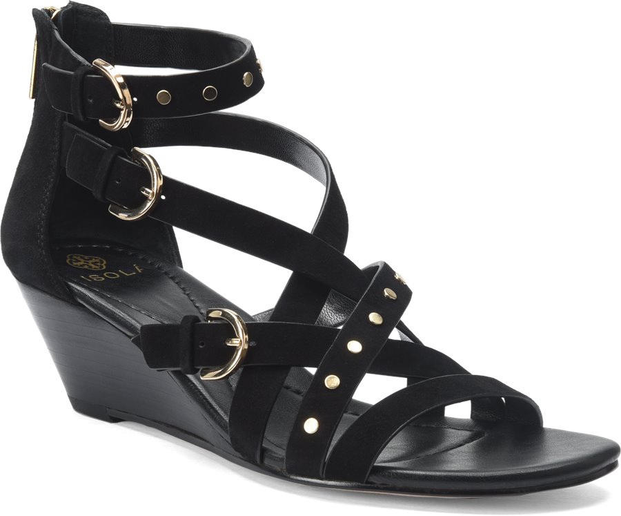 Isola Petra : Black Suede - Womens