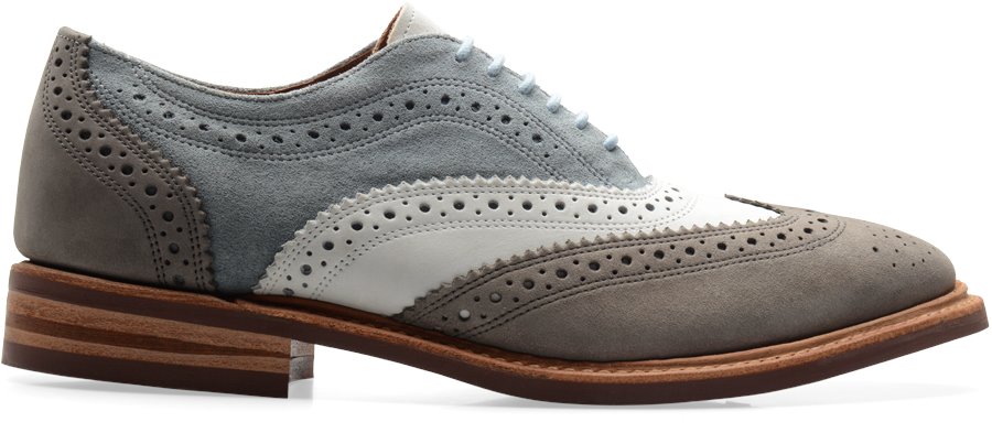 Walk-Over Haverford : Blue White Suede - Mens