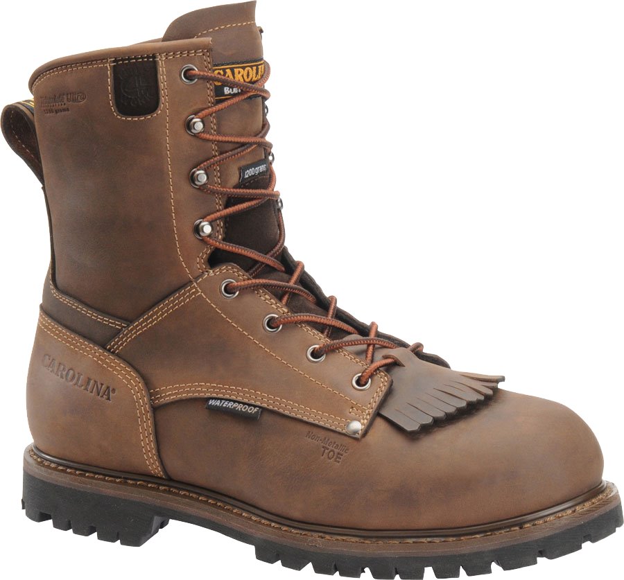 Carolina 8 Inch 1200G WP Comp Toe Grizzly : Brown - Mens