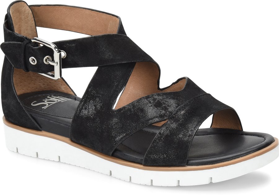 Sofft Mirabelle : Black Suede - Womens