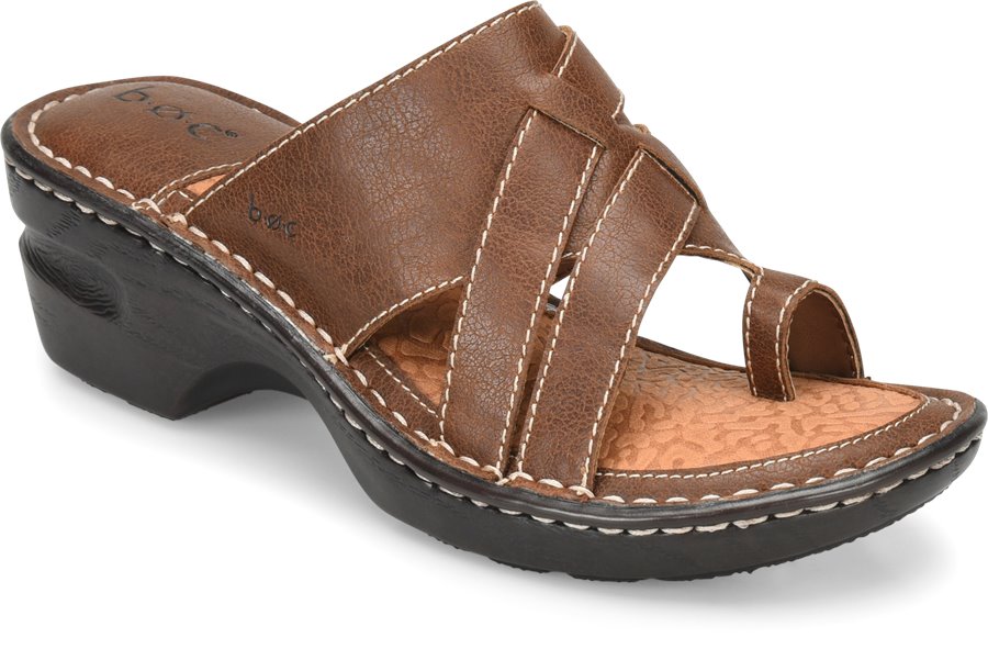 BOC Atiya in Dark Brown - BOC Womens Sandals on Shoeline.com