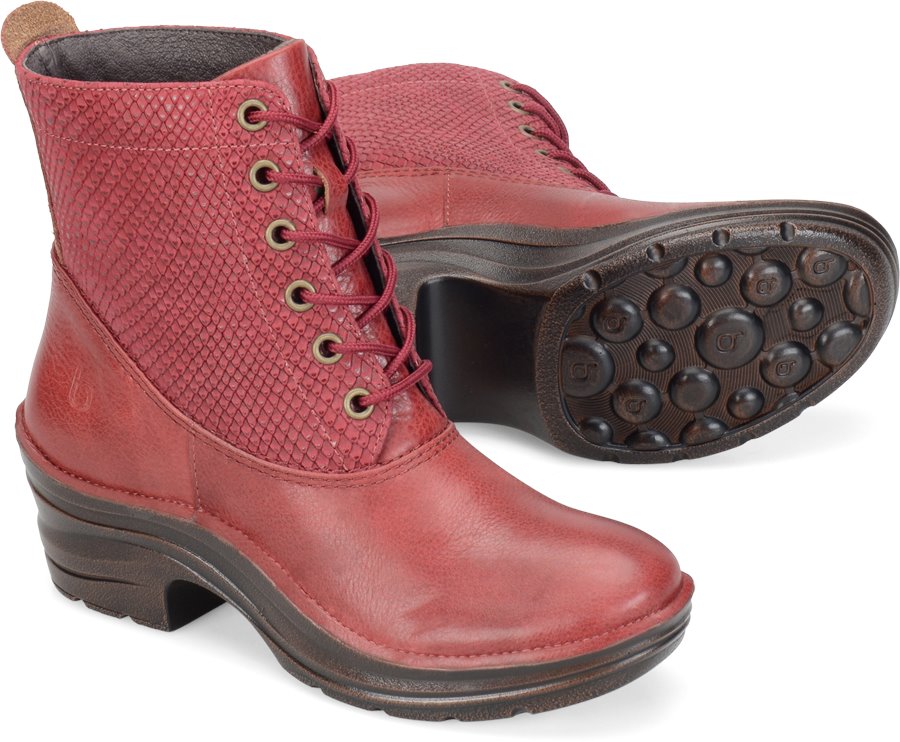 Bionica Shoes - Bionica Roker Women's Shoes in Red color. - #bionicashoes #redshoes