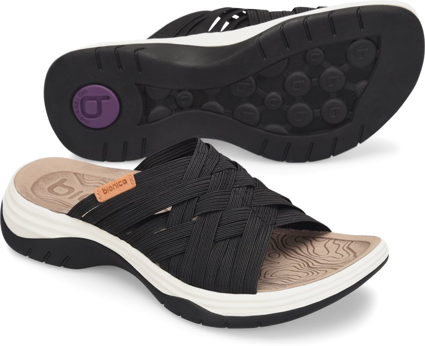 bionica arcola slide sandals