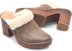 available in Taupe Distressed and shearling combo (Beige/Tan), currently selected