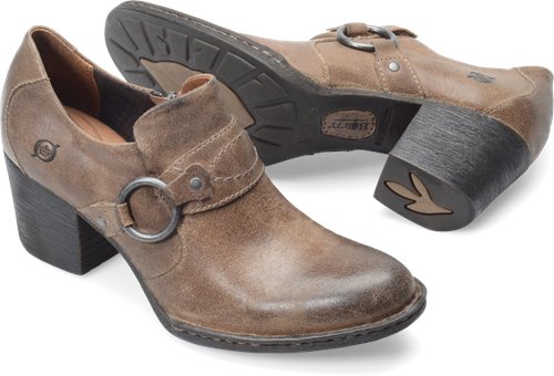 born taupe booties