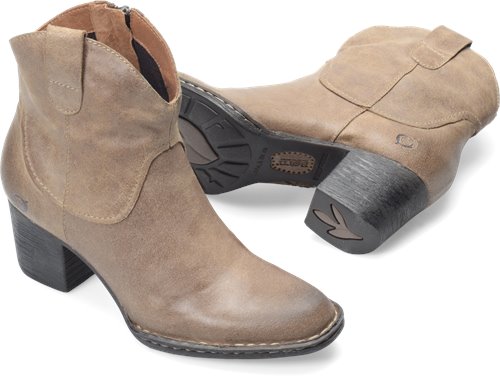 Born Prairie in Taupe Distressed Suede - Born Womens Boots on Bornshoes.com