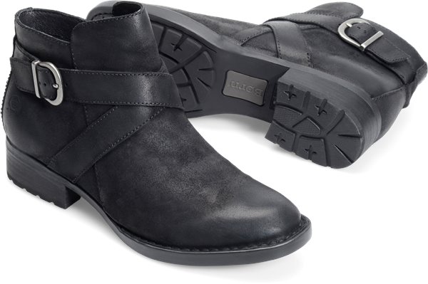 Born Shoes - Finally. A bootie for the woman who loves a city boot, but hates the discomfort of city walking. - #bornshoes #blackshoes