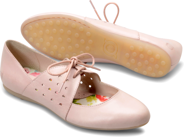 Born Shoes - Dont step out in any old pair of flats this spring. Lace into comfort with these sweet Mary Jane flats. - #bornshoes #pinkshoes