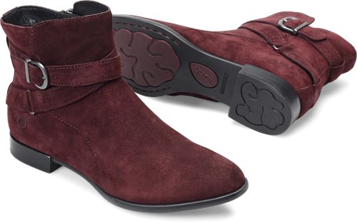 Burgundy Suede - Born Womens Boots 