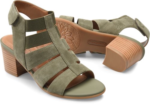 Comfortiva Alexis in Olive - Comfortiva Womens Sandals on Shoeline.com