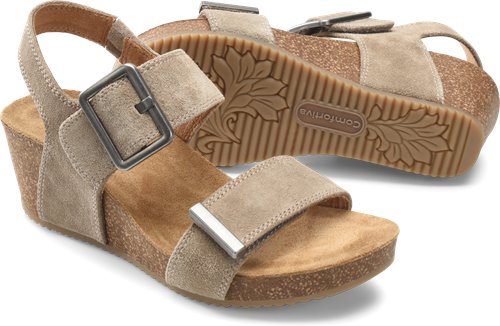 Taupe Suede Comfortiva Emberly