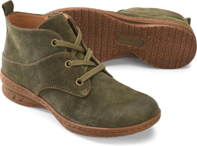 Comfortiva Forli in Army Green Suede - Comfortiva Womens Casual on
