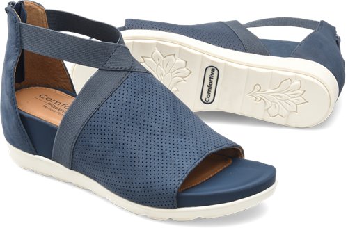 Comfortiva Paisley In Denim Nubuck - Comfortiva Womens Sandals On ...