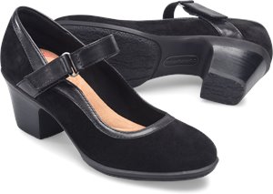 Black Suede Comfortiva Barnes