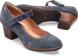 Storm Blue Suede Comfortiva Barnes