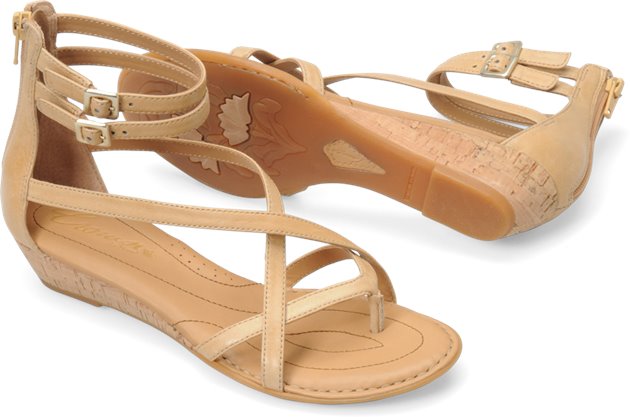 Børn Crown By Born Tonia Wedge Sandals Leather, $92 | Sierra Trading Post |  Lookastic