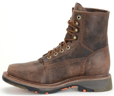 double h steel toe lace up boots