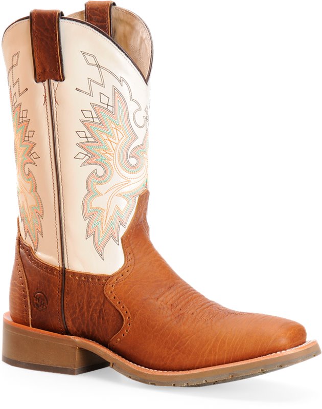Double H Boot 11 Oak ICE™ Square Roper in Oldtown/Ivory - Double