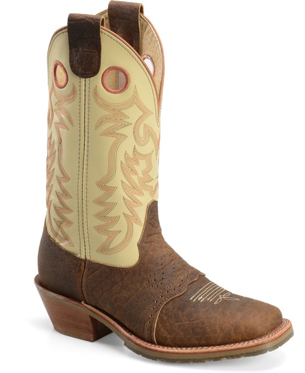 double h boots ice square toe