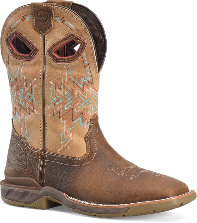 Double-H Boots Mens 11 Inch Wide Square Toe Roper