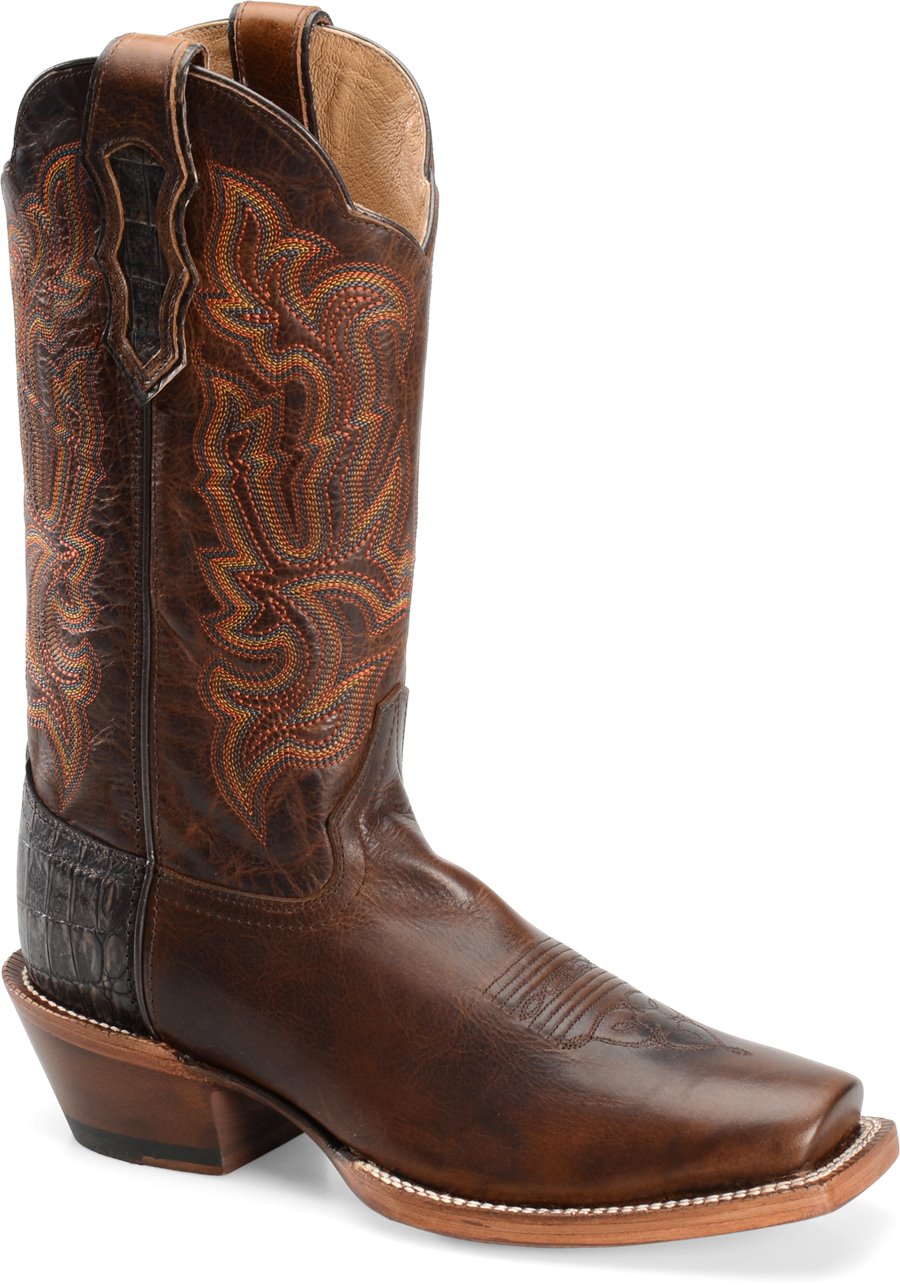 Double H Boot 13In Frida Wide Square Toe in Caramel Brown - Double H ...