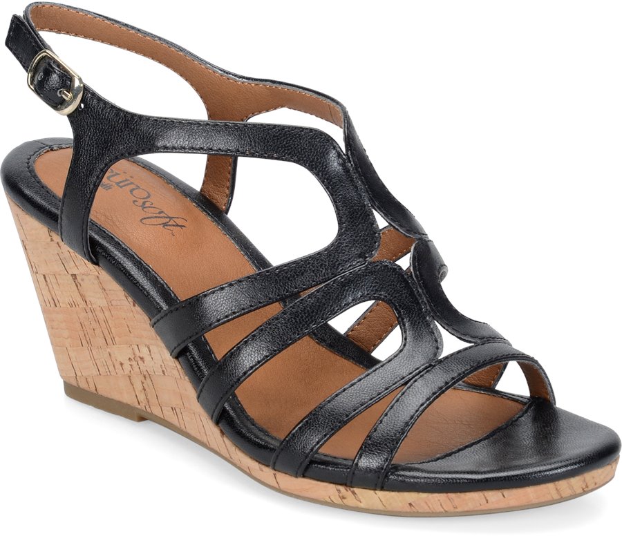 EuroSoft Ivie in Black - EuroSoft Womens Sandals on Shoeline.com