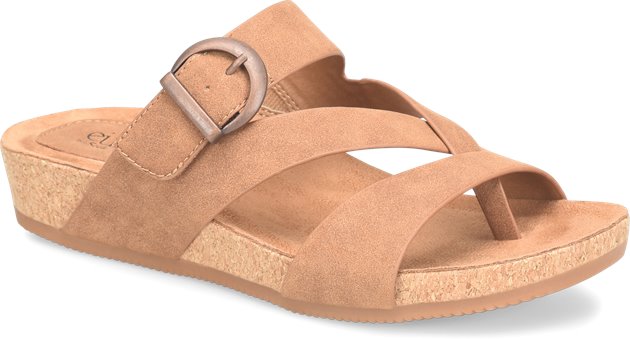 EuroSoft Gladis in LUGGAGE BROWN - EuroSoft Womens Sandals on Shoeline.com