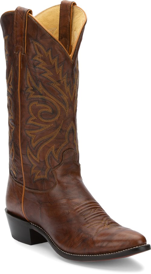 Justin Boot Chestnut Marbled Deerlite In Chestnut - Justin Boot Mens 