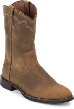 Justin Boot Jeb in Light Brown - Justin Boot Mens Western on Shoeline.com