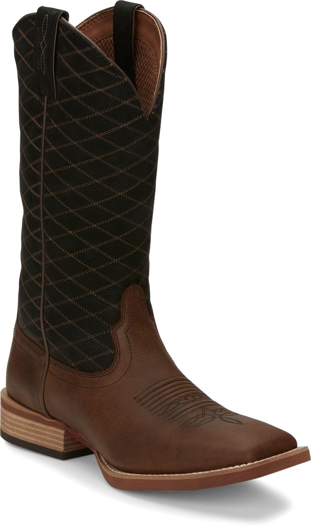 Justin Boot Cattler in Brown - Justin Boot Mens Western on Shoeline.com