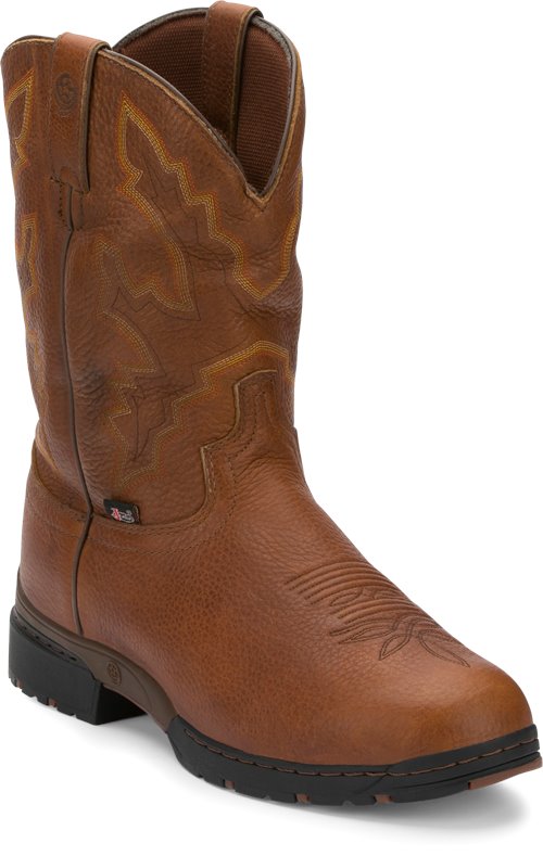 Justin Boot Twang in Light Brown Justin Boot Mens Western on