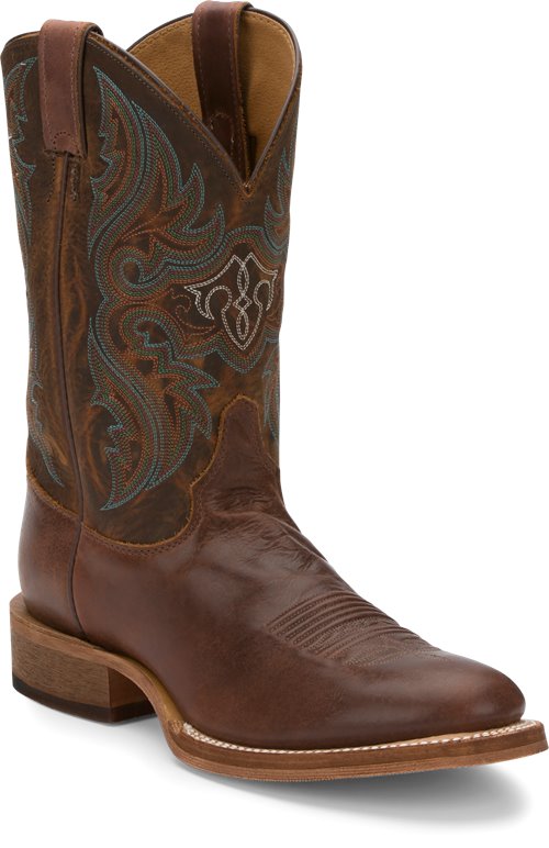 Justin Boot Lahoma in Distressed Brown - Justin Boot Mens Western on ...