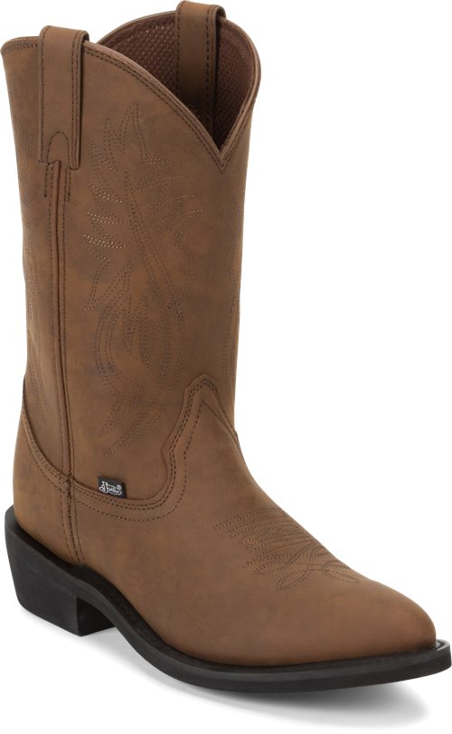 Justin Boot Butch in Tan - Justin Boot Mens Western on Shoeline.com