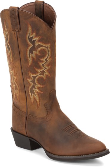justin stampede western apache cowboy boot