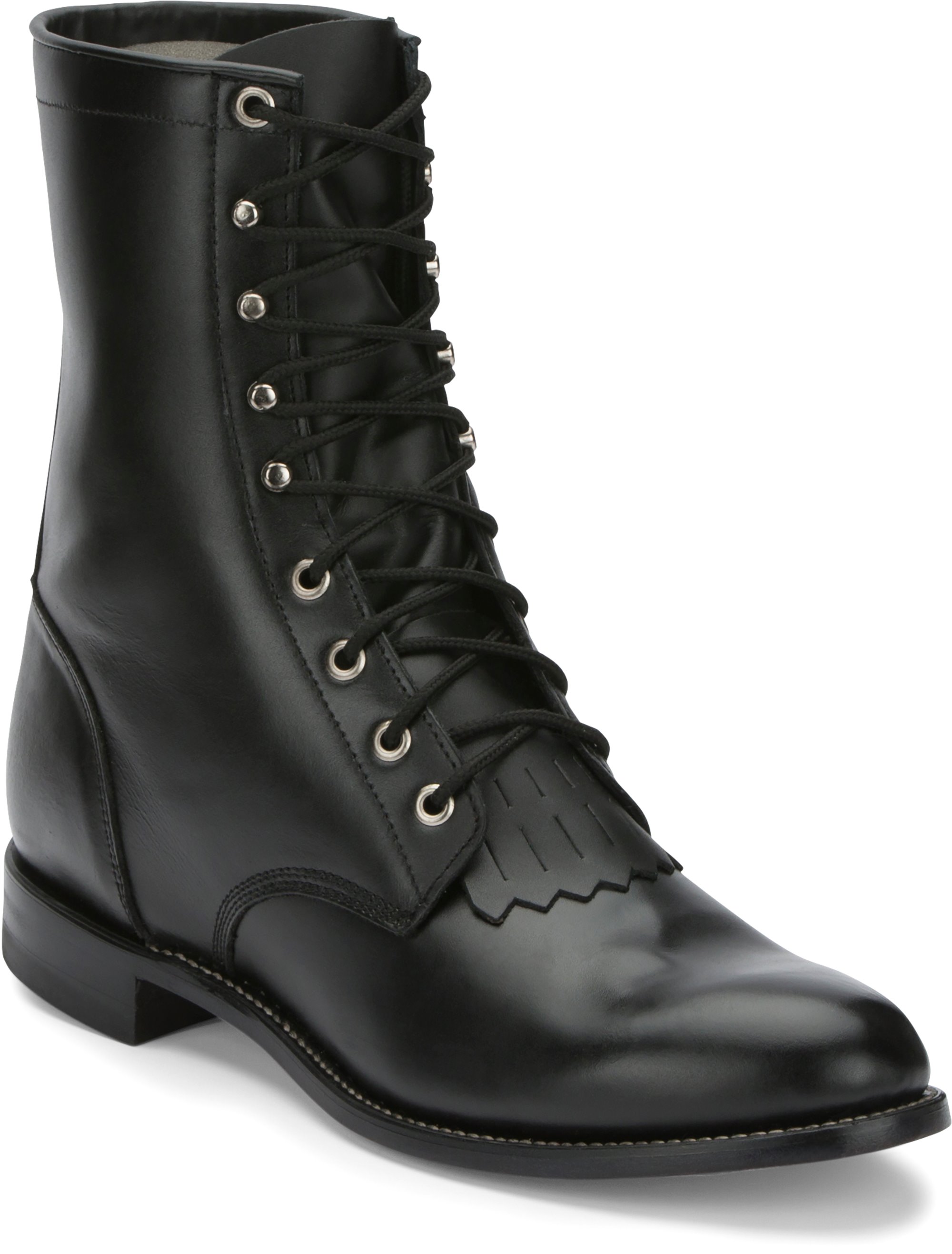 justin lace up roper boots mens