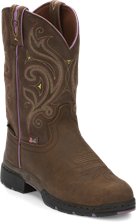 justin bent rail women's damiana square toe western boots