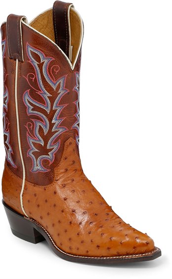 justin full quill ostrich boots