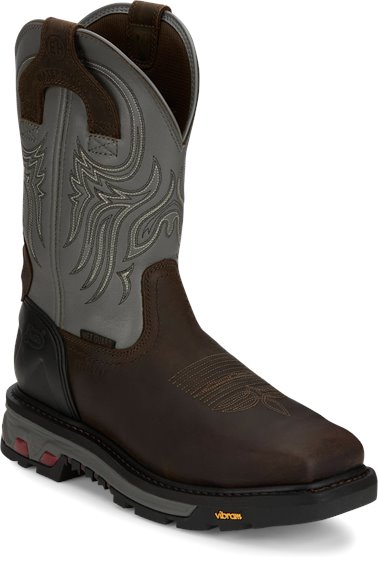 justin steel toe waterproof work boots