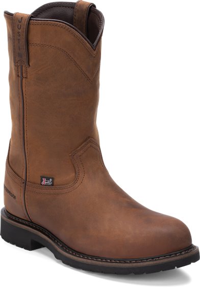 Justin Original Workboots Wk4961 Drywall Pullon Waterproof Steel Toe