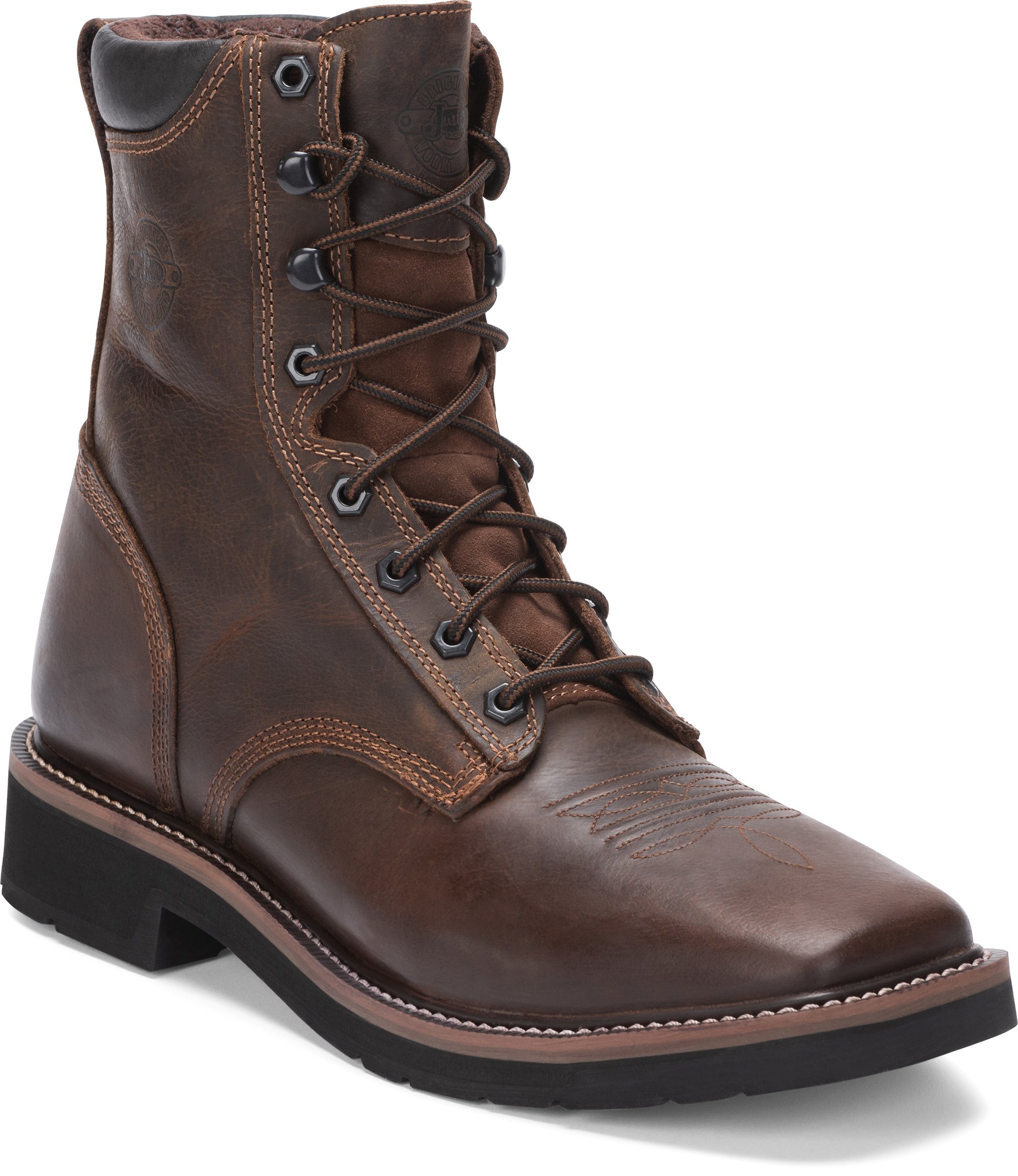 justin leather work boots