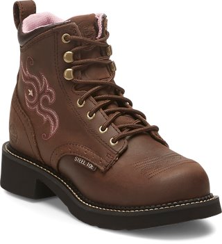 Justin Women's Gypsy Katerina Lace-Up Steel Toe Work Boots WKL991