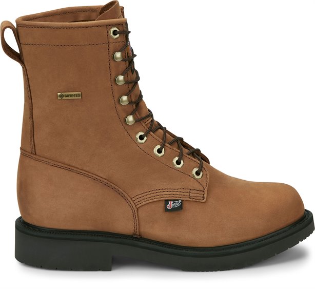 justin gore tex work boots
