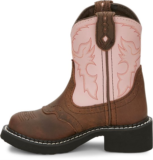 justin boots pink