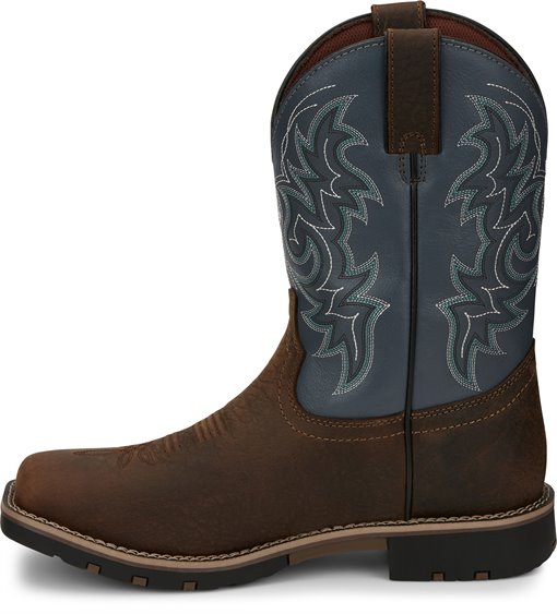 justin fireman brown boots