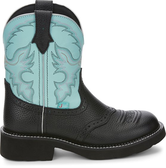 black and blue justin boots