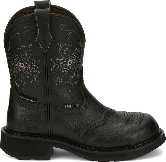 womens black justin boots