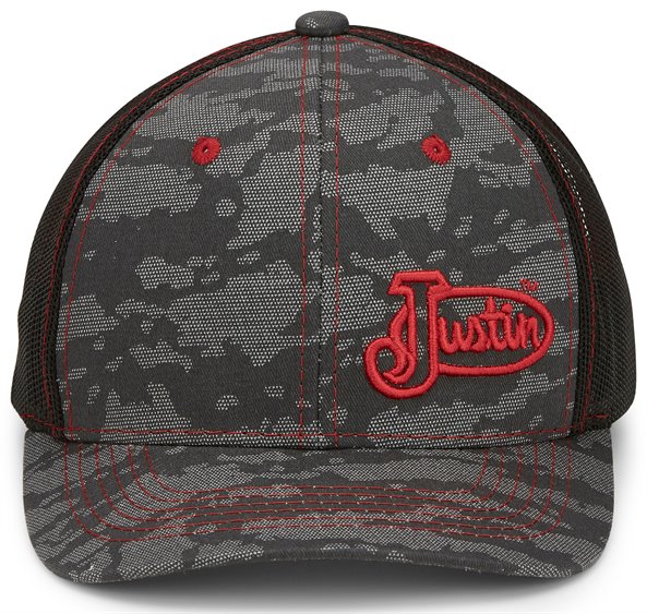 justin boots camo hat