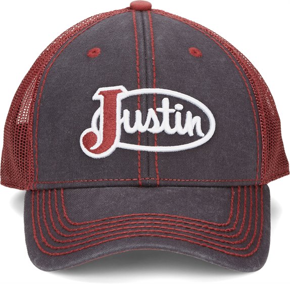 justin boots trucker hat