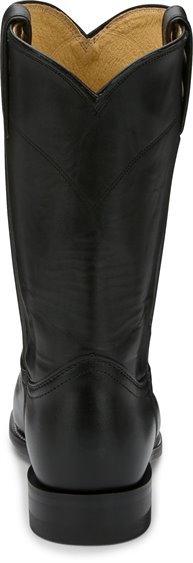 justin black leather boots